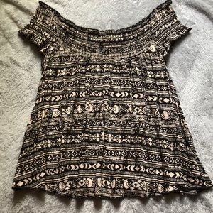 ••• off shoulder Aztec top •••